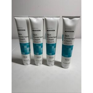 Lot of 4 McKesson Skin Protectant Cream Zinc Oxide Vitamins A D E 6 oz NEW